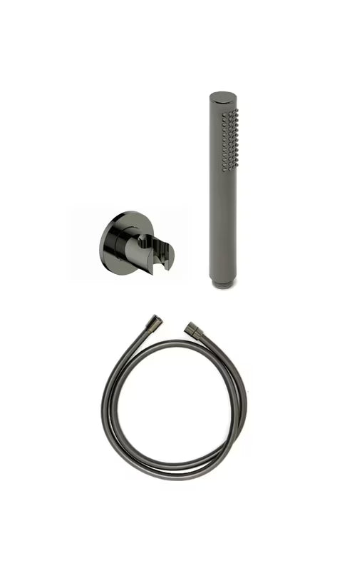 Set za Kadu SAT Dark s držačem tuša i tuš crijevom u završnoj obradi PVD Gun Metal.