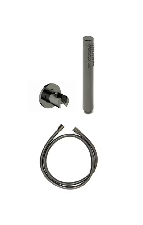 Set za Kadu SAT Dark s držačem tuša i tuš crijevom u završnoj obradi PVD Gun Metal.