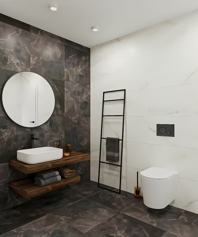 Visoka miješalica za Umivaonik SAT Dark bez odvoda u mat crnoj boji