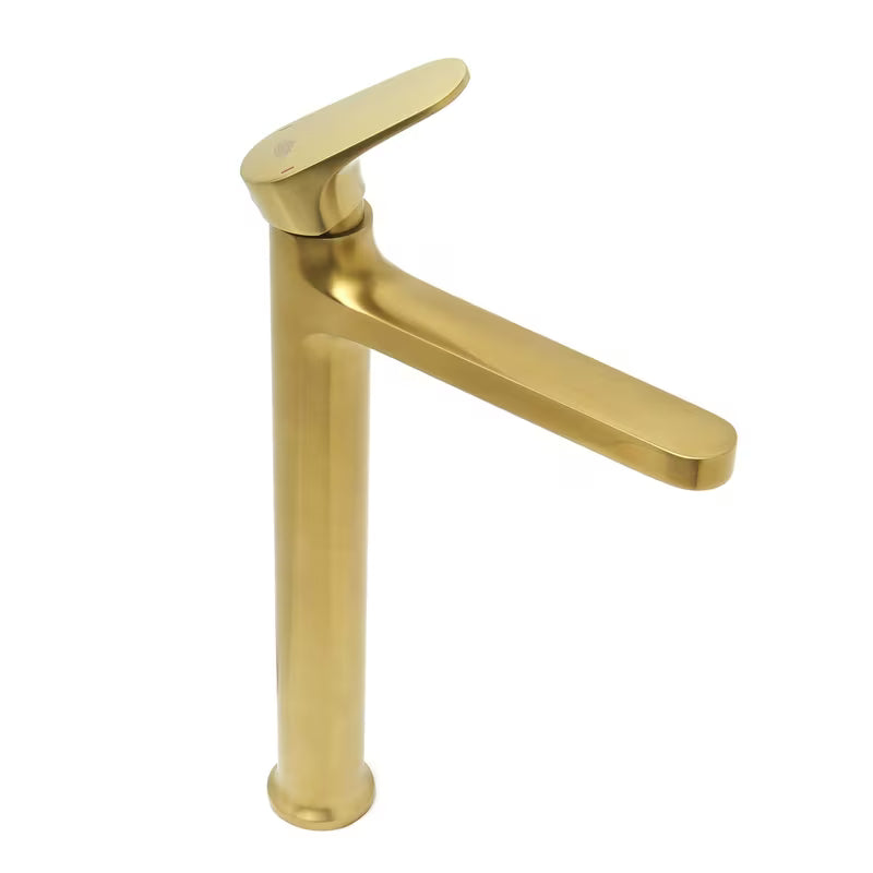 Visoka miješalica za Umivaonik SAT Dark bez odvoda u izvedbi brušeno zlato s mat površinom