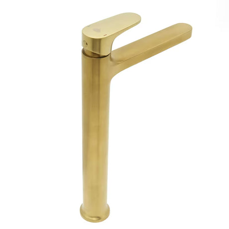 Visoka miješalica za Umivaonik SAT Dark bez odvoda u izvedbi brušeno zlato s mat površinom