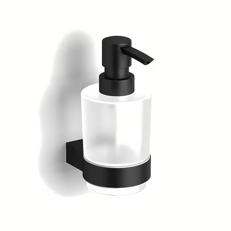 Crni zidni dozator sapuna SAT Project modernog minimalističkog dizajna