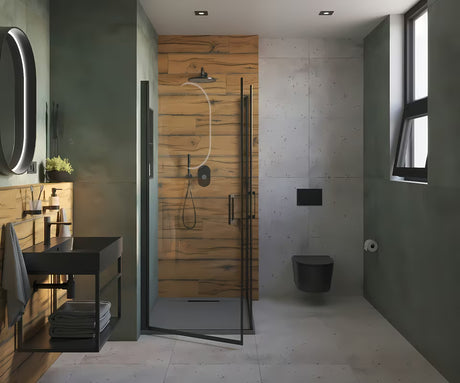 Crni zidni dozator sapuna SAT Project modernog minimalističkog dizajna