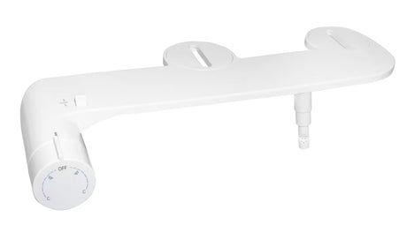 Bijelo bide sjedalo SAT Easybidet pro za ugradnju ispod WC daska bez priključka na struju.