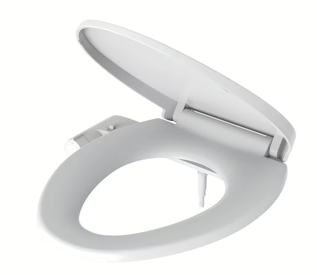 Bijelo bide sjedalo SAT Easybidet pro za ugradnju ispod WC daska bez priključka na struju.