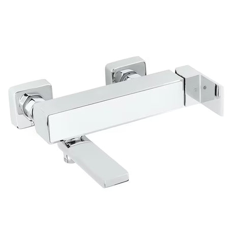 Zidna jednoručna baterija miješalica za kadu SAT Elements u izvedbi bijela i krom bez tuš seta.