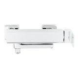 Zidna jednoručna baterija miješalica za kadu SAT Elements u izvedbi bijela i krom bez tuš seta.