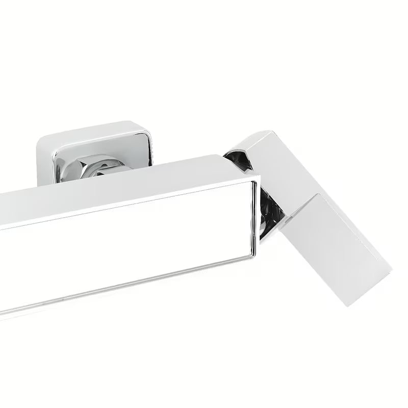 Zidna jednoručna baterija miješalica za kadu SAT Elements u izvedbi bijela i krom bez tuš seta.