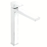 Visoka stojeća miješalica za umivaonik SAT Elements u izvedbi bijela/krom bez odvoda.