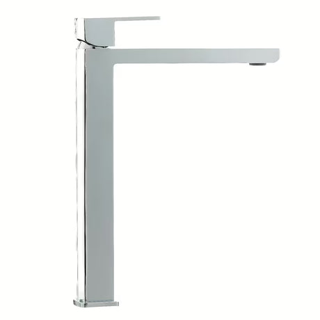 Visoka jednoručna baterija miješalica za umivaonik SAT Elements u dekoru drva, stojeća, bez odvoda.