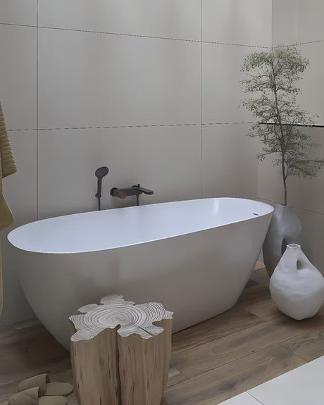 Samostojeća kada  SAT Elysia od lijevanog mramora s mogućnošću lijeve i desne orijentacije, dimenzije 1700x700 mm.