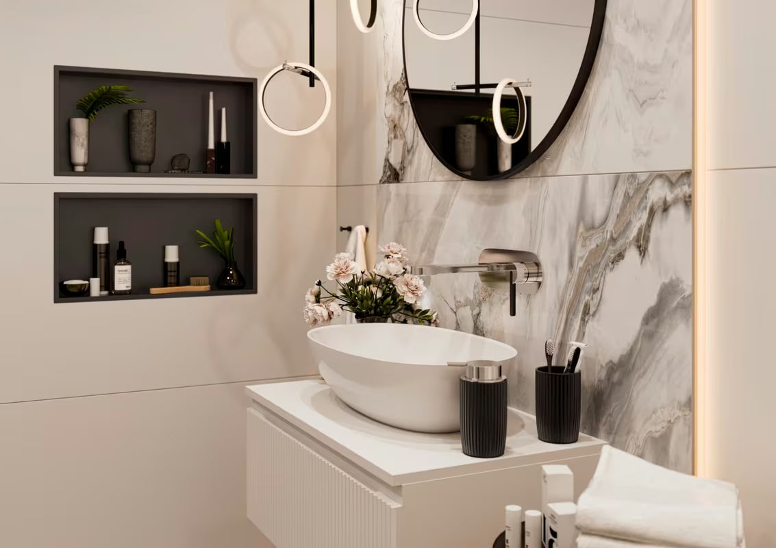 Crni keramički dozator sapuna SAT Evolution za kupaonicu