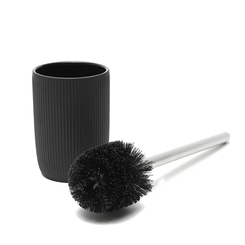 Crna keramička samostojeći  ČETKA za Wc SAT Evolution za modernu kupaonicu.