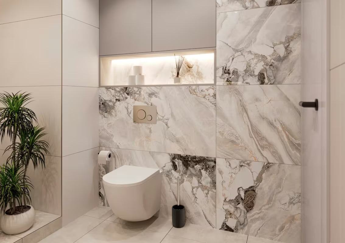 Crna keramička samostojeći  ČETKA za Wc SAT Evolution za modernu kupaonicu.
