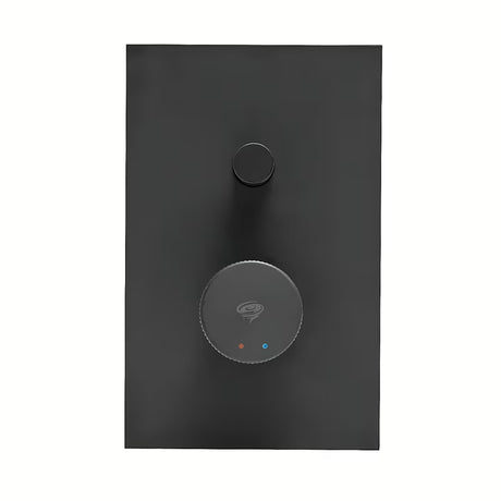 Podžbukna tuš i miješalica za kadu SAT Evolution u mat crnoj boji s ručicom