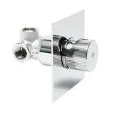 Podžbukna jednoručna baterija miješalica za tuš SAT Evolution u krom izvedbi.