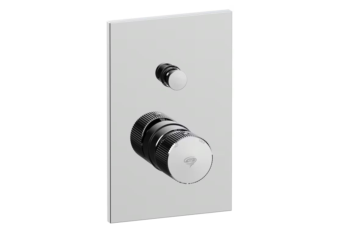 Podžbukna tuš i miješalica za kadu SAT Evolution u krom izvedbi s ručicom