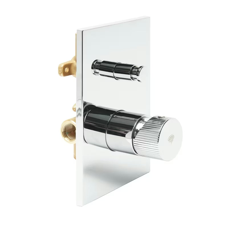 Podžbukna tuš i miješalica za kadu SAT Evolution u krom izvedbi s ručicom