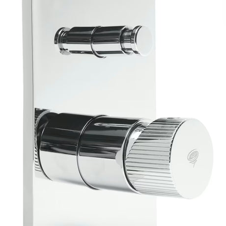 Podžbukna tuš i miješalica za kadu SAT Evolution u krom izvedbi s ručicom