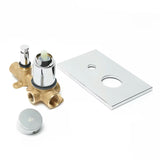 Podžbukna tuš i miješalica za kadu SAT Evolution u krom izvedbi s ručicom