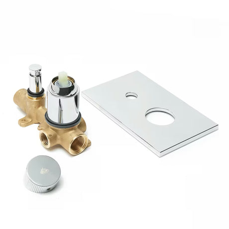 Podžbukna tuš i miješalica za kadu SAT Evolution u krom izvedbi s ručicom