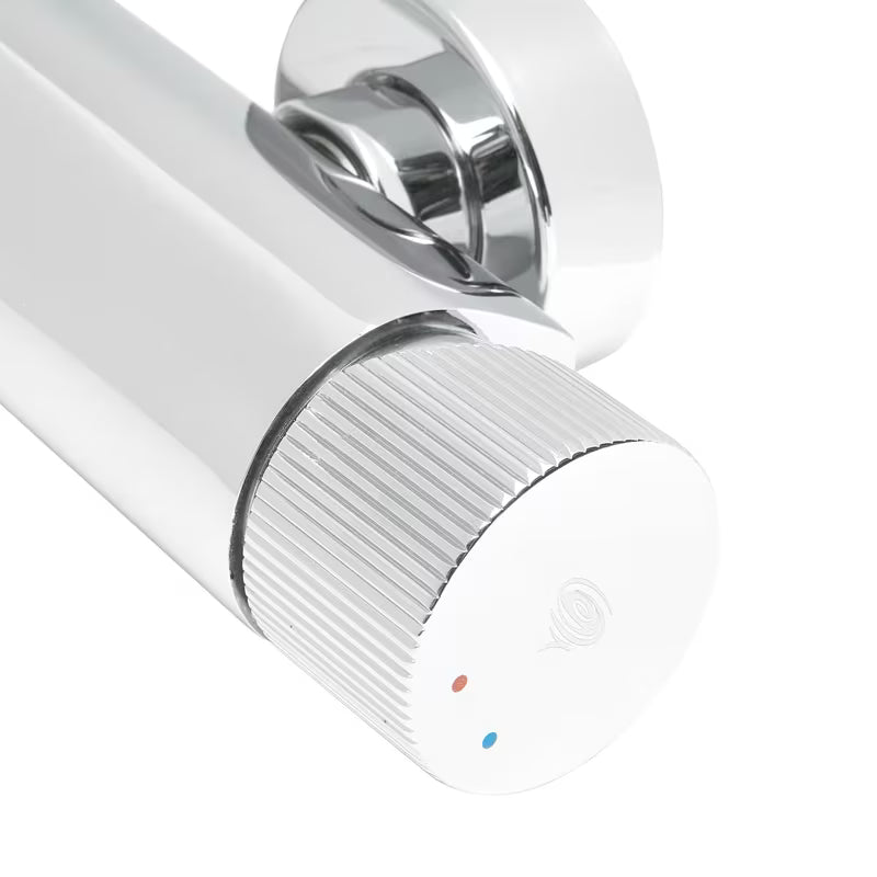 Kromirana jednoručna baterija miješalica za tuš SAT Evolution pro za zidnu montažu bez tuš seta.