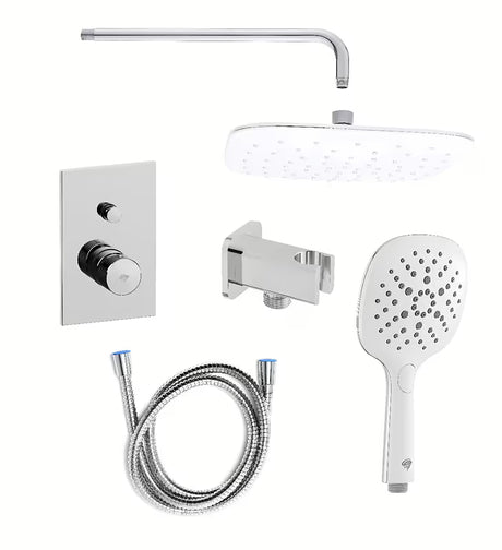 Podžbukni tuš sustav SAT Evolution u krom izvedbi s dvije funkcije