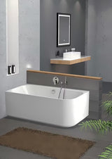 Samostojeći  akrilna kada SAT Evolution za kutnu ugradnju u lijevoj izvedbi 170x80 cm.