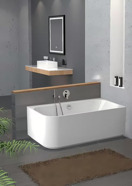 Samostojeći  akrilna kada SAT Evolution za kutnu ugradnju u desnoj izvedbi 170x80 cm