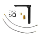 Visoka miješalica za Umivaonik SAT Evolution u mat crnoj boji bez odvoda