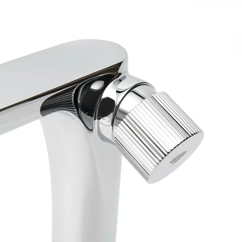 Visoka jednoručna baterija miješalica za umivaonik SAT Evolution u krom izvedbi pro umivaonik na ploču.