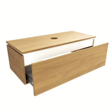 Viseća kupaonski ormarić SAT Feel s pokrovnom pločom u dekoru medni hrast