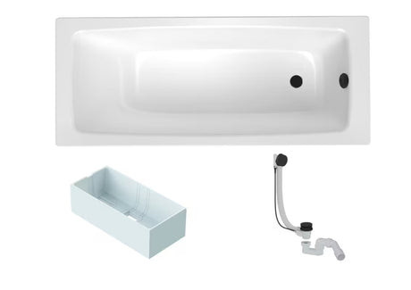 Pravokutna kada SAT Feel 170 x 75 cm od emajliranog čelika s lijevom i desnom orijentacijom