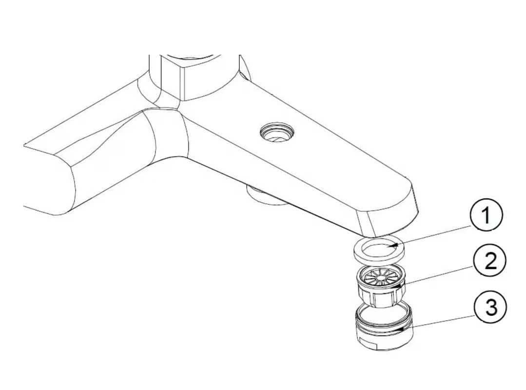 Perlator SAT Feel pro za uštedu vode s prozračenim mlazom i manje prskanja.