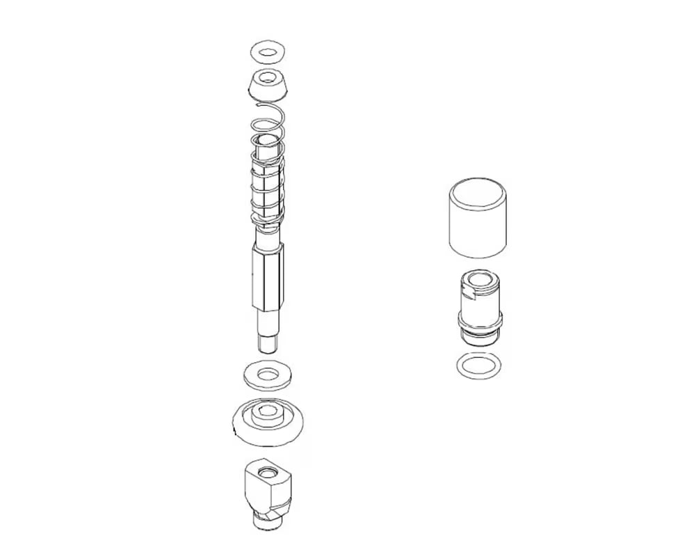 Preusmjerivač SAT Feel za slavine pro za jednostavno prebacivanje toka vode između izlaza.