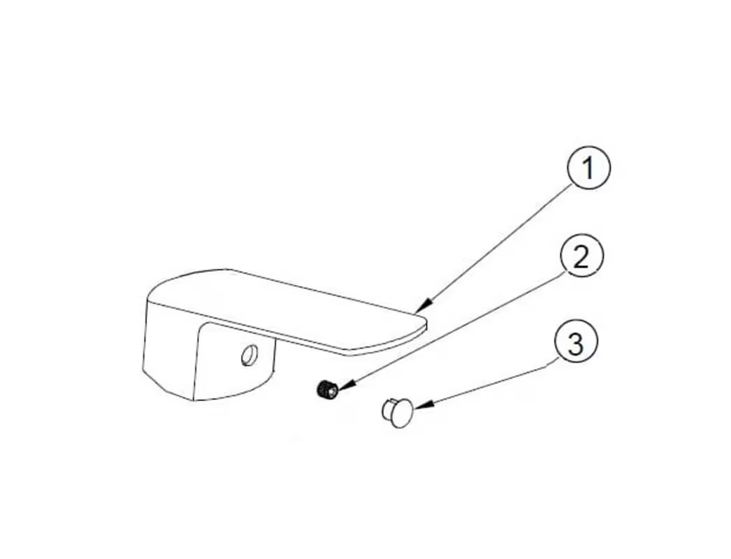 Zamjenska ručica SAT Feel pro za slavinu u dizajnu kolekcije Feel