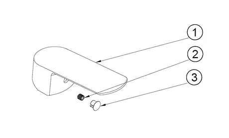 Originalna zamjenska ručica SAT Feel pro za slavinu modernog dizajna.