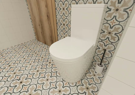 Bijela keramička ČETKA za Wc SAT Feel samostojeće izvedbe