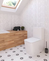 Samostojeći  keramička ČETKA za Wc SAT Feel u mat crnoj boji