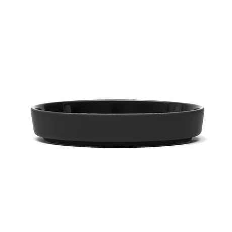 Keramička posuda za sapun SAT Feel u mat crnoj boji s minimalističkim dizajnom