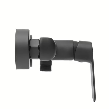 Zidna jednoručna baterija miješalica za tuš SAT Feel u mat crnoj boji bez tuš seta.