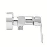 Zidna jednoručna baterija miješalica za tuš SAT Feel u kromiranoj izvedbi bez tuš seta.