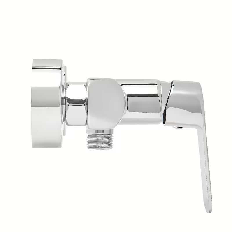 Zidna jednoručna baterija miješalica za tuš SAT Feel u kromiranoj izvedbi bez tuš seta.