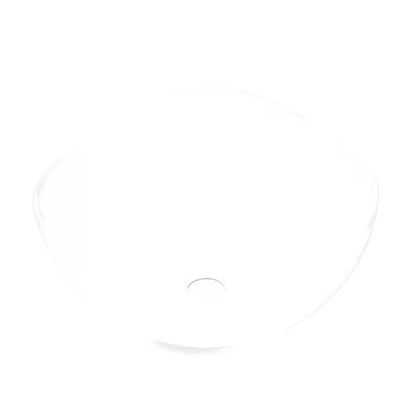 Keramički umivaonik na ploču SAT Feel 38x38 cm u sjajnoj bijeloj boji s valovitim rubom.