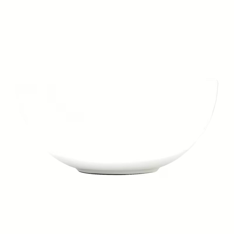 Keramički umivaonik na ploču SAT Feel 38x38 cm u sjajnoj bijeloj boji s valovitim rubom.