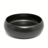 Okrugli keramički umivaonik na ploču SAT Feel u mat crnoj boji, promjer 36 cm