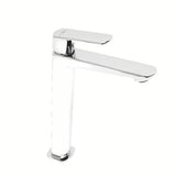 Visoka miješalica za Umivaonik SAT Feel u sjajnom kromu bez odvoda.