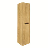 Visoka viseća kupaonski ormarić SAT Fusion 40x149x33 cm u dekoru medenog hrasta s mat površinom