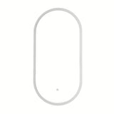 Ovalno LED ogledalo SAT Fusion 54x94 cm s osvijetljenim prozirnim okvirom i senzorskim upravljanjem