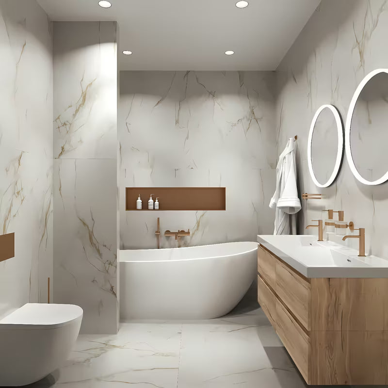 Okruglo Led ogledalo SAT Fusion 60 cm s osvijetljenim prozirnim okvirom i senzorskim upravljanjem